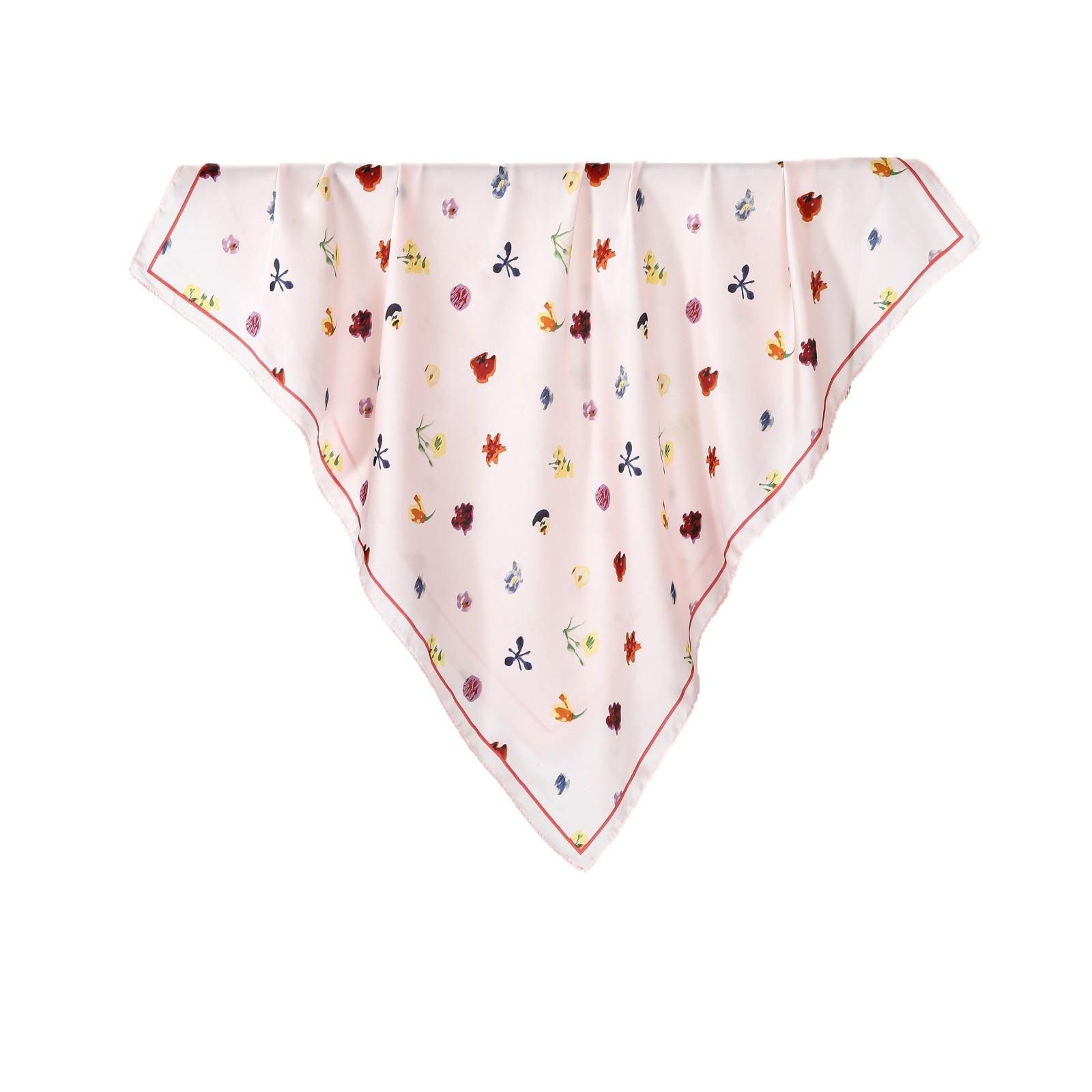 

Elegant Silk Scarf for Women - Versatile & Stylish Gift Pink Floral World