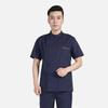 Navy Blue Long Sleeve Nurse Uniform Set for Spring & Autumn - Dental, Beauty Salon, Medical Use