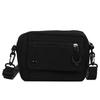 Portable Canvas Crossbody Bags Women Casual Handbags Mini Shoulder Crossbody Purses Mobile Coin Purse with Adjustable Strap