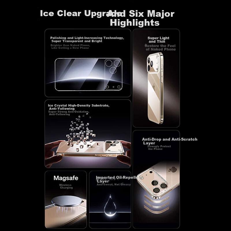 17pro Phone Case iPhone 17pro Transparent Lens Full Package Ultra-thin Magnetic Adsorption Charging Magnetic Adsorption Anti-fall Heat D