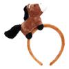 Realistic Brown Horse Hairband Elastic Design For Role Play And Daily Wear Halloween Photo Props
