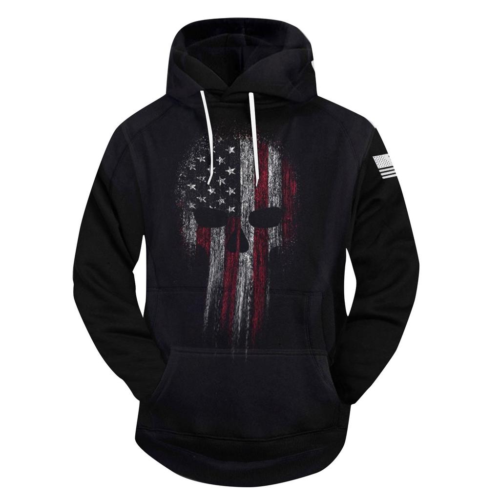 Fashion Print Loose Men's And Women's Long Sleeve Hooded Sweater