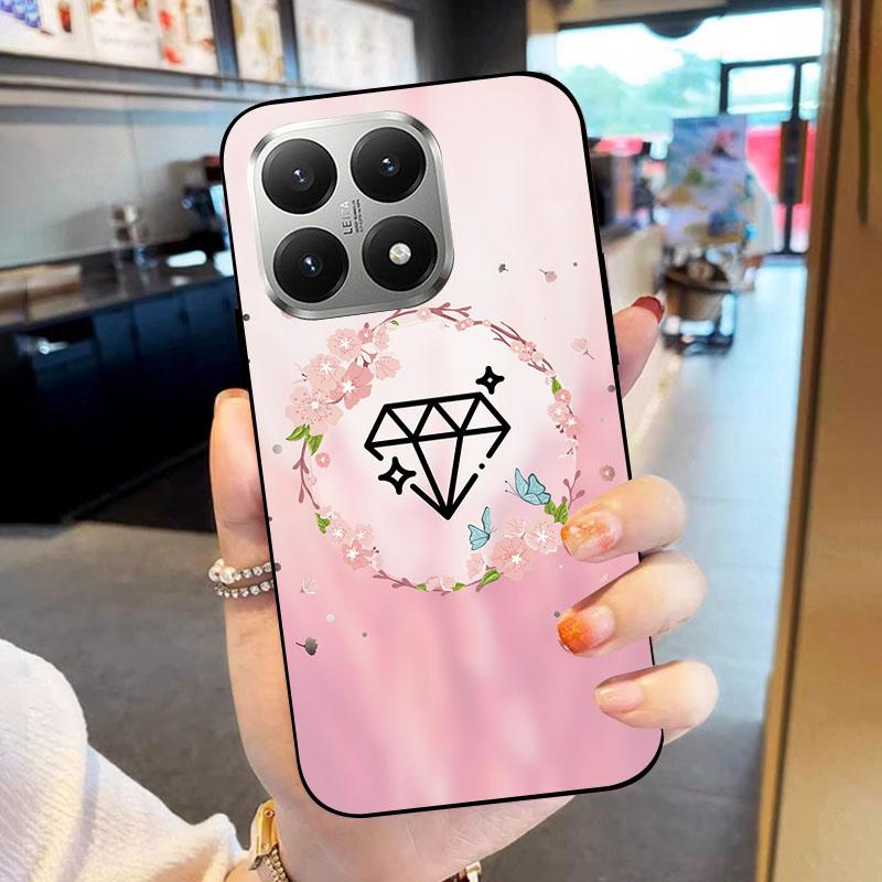Soft Case For Xiaomi 15T 15 T Fundas Black TPU Silicone Back Cover For Xiaomi15T Phone Case Shockproof Protective Cartoon Coque