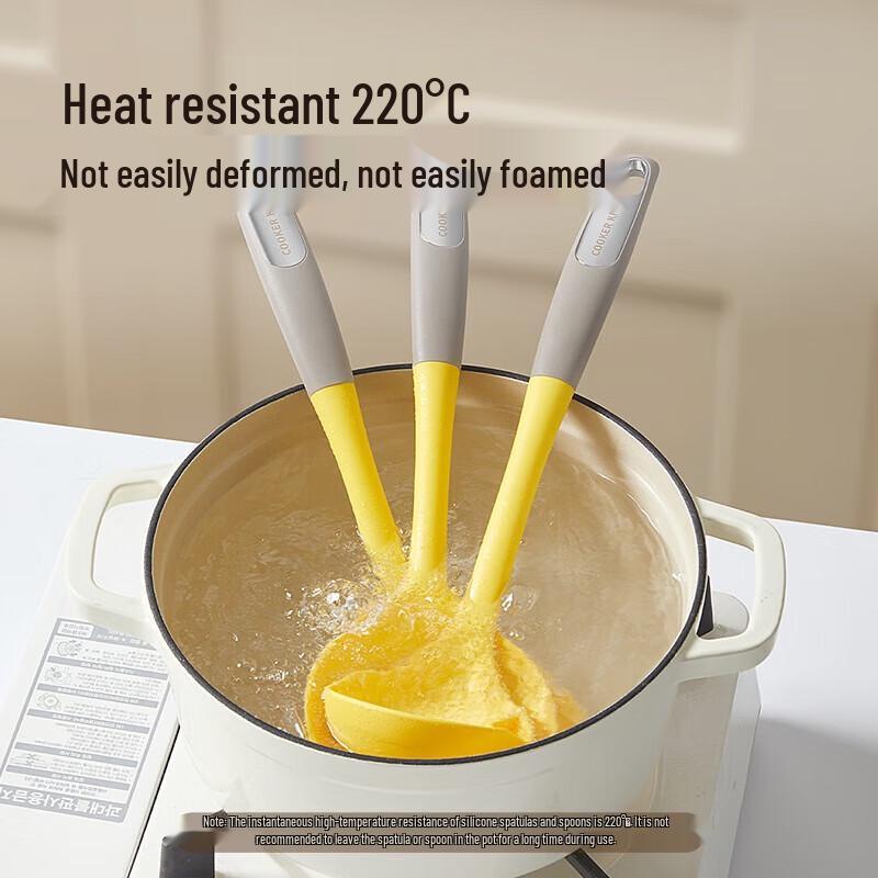 

COOKER KING Antibacterial Silicone 3-Piece Utensil Set