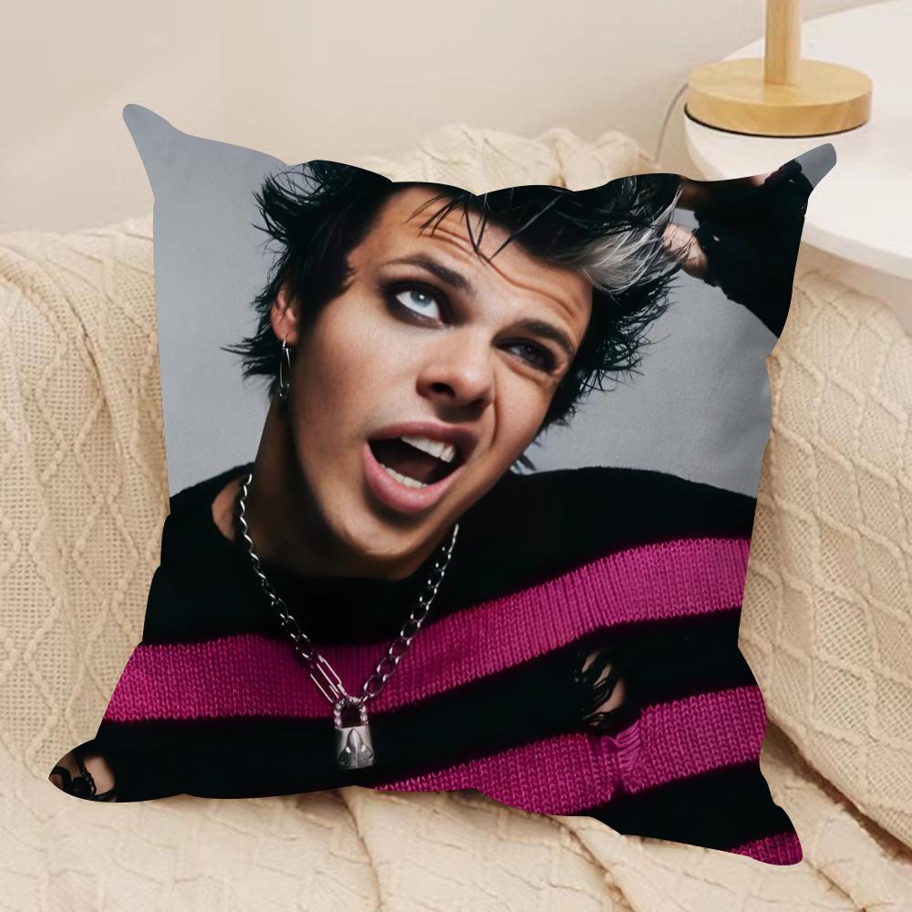 YYungblud Rock Music Singer Cushion Cover Pillowcase Ultra Soft Skin Friendly Fabric Cloud Like Comfort  Concealed Zipper