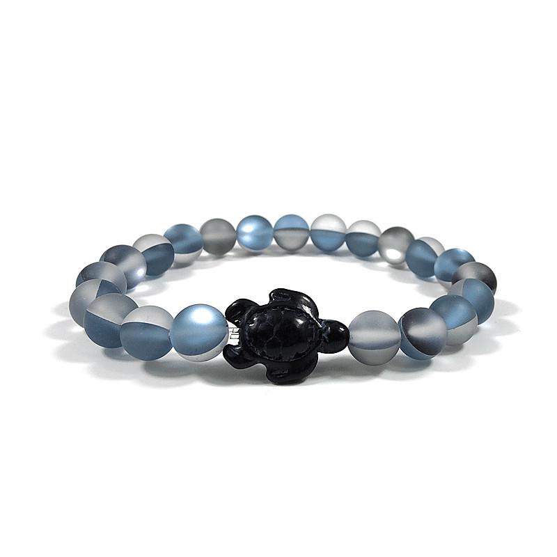 Unisex Sea Turtle Moonstone Malachite Bracelet - European/American Style