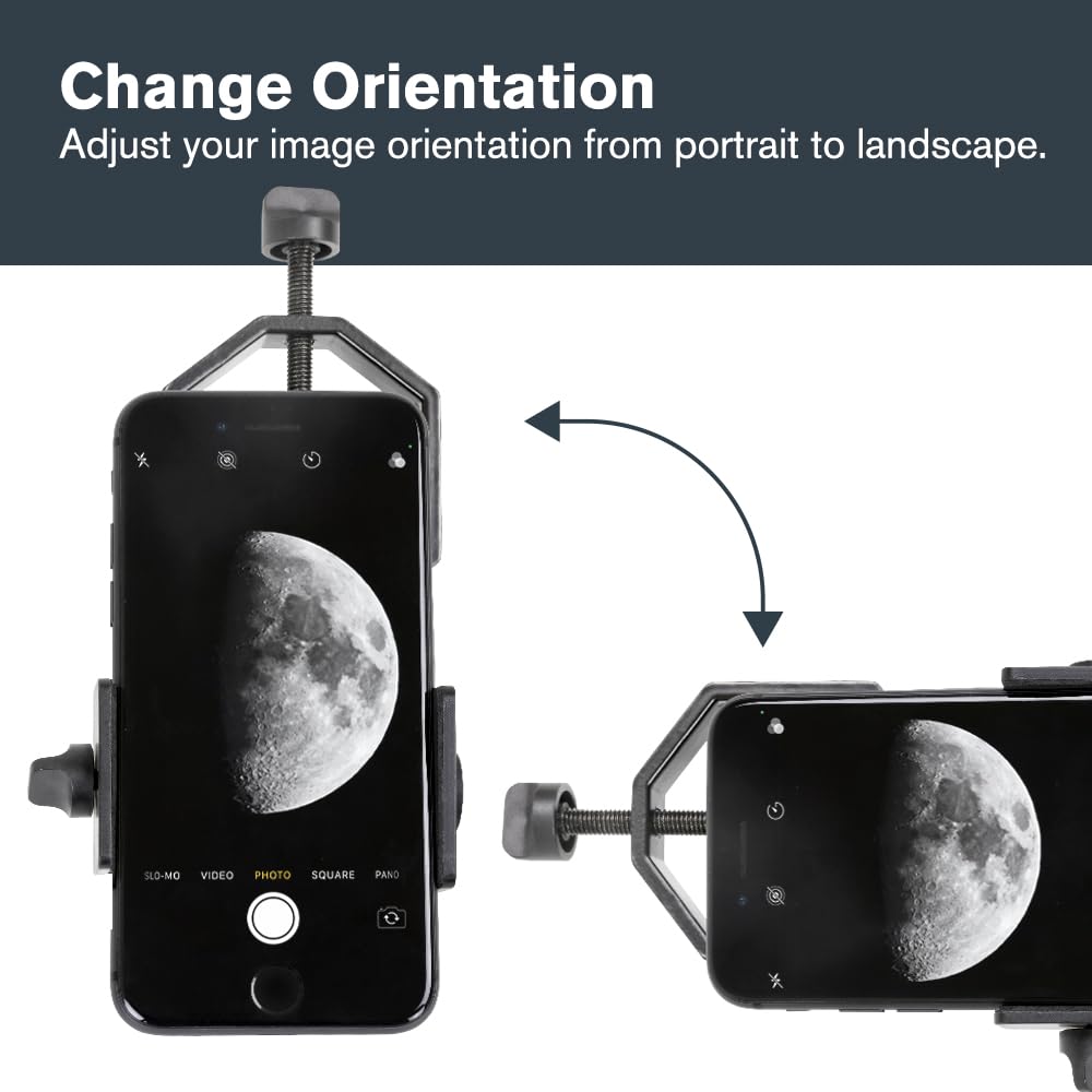 Celestron 81035 Basic Smartphone Adapter Capture Detection Black 1.25-inch