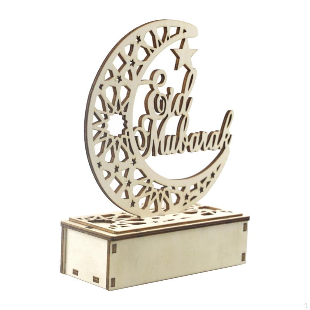 Eid Crafts Night Light, , Ramadan Mubarak Lamp Decorations, Home Party Bedroom Ornaments for