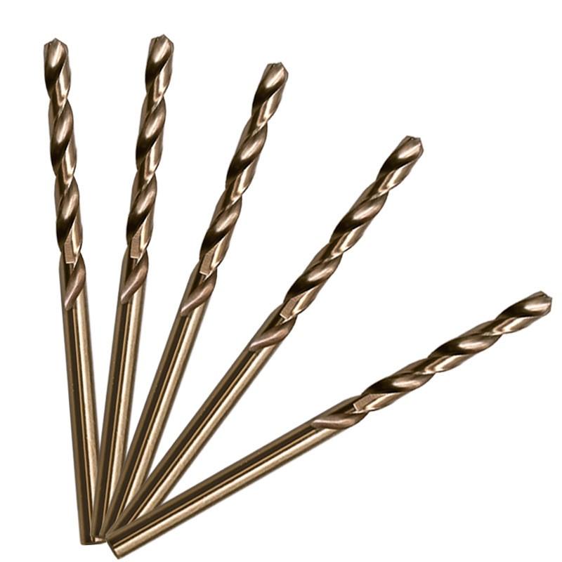 10/20/50pcs Straight Shank Twist Drill Bit Set HSS M35 Cobalt Drill Bit 1/1.5/2/2.5/3mm Used for Steel Stainless Steel
