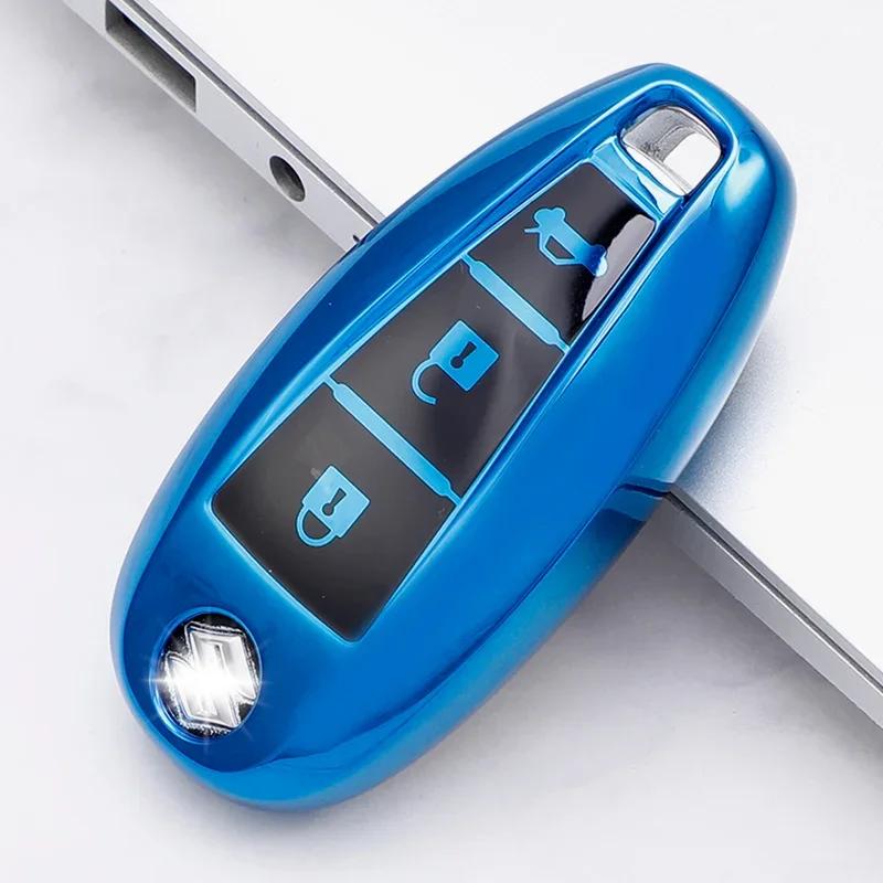 TLIN5 3 Button Soft TPU Car Remote Key Shell Cover Case for Suzuki Vitara Swift Ignis Kizashi SX4 Baleno Ertiga 2016 2017 2018 2019