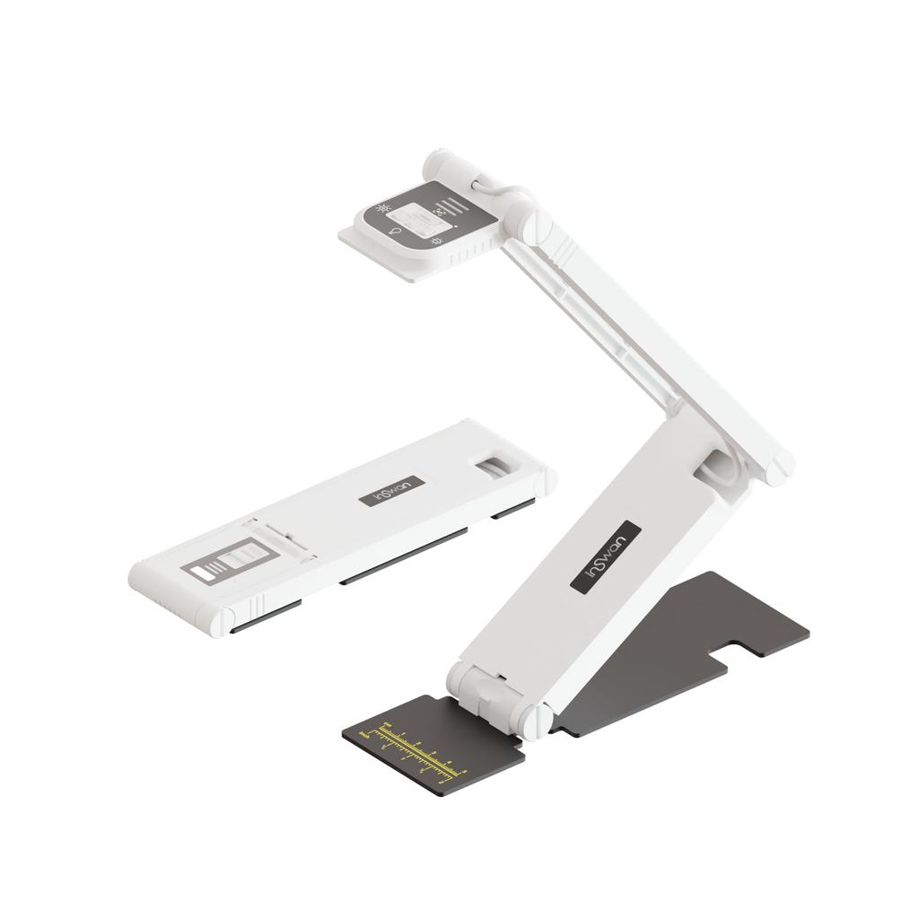 INSWAN 4 en 1 USB Portable Document 4K13MP Ultra Pliable Micro Auto et Compatible avec Mac pour Enseignement à Distance INS-Flip (Fabriqué à Taiwan)