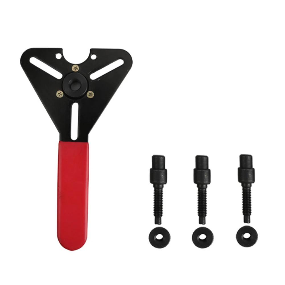 Универсальный набор инструментов для ремонта автомобильных кондиционеров: ключ, съемник муфты компрессора кондиционера, съемник ступицы, набор автомобильных инструментов.