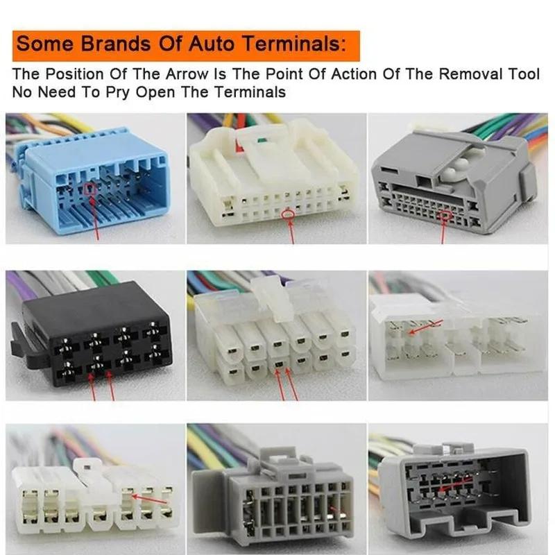 11pcs Automotive Wire Terminal Removal Tool Car Wiring Crimp Connector Pin Kit Durable