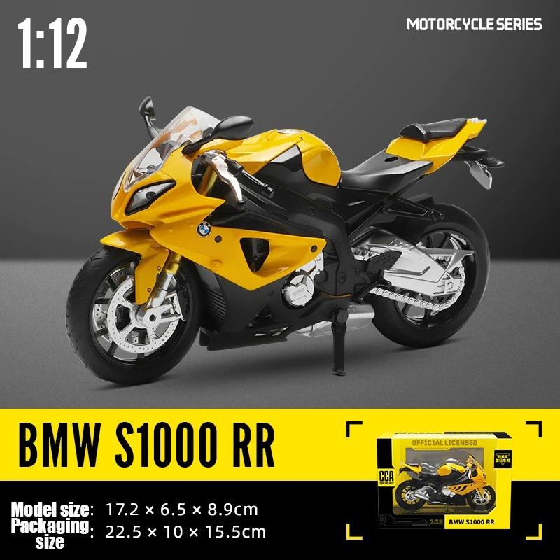 

Масштаб 1/12 BMW S1000 RR Супермотоцикл Литая Модель Металлический Сплав Детские Игрушки Мотоцикл Хобби Коллекция жёлтый