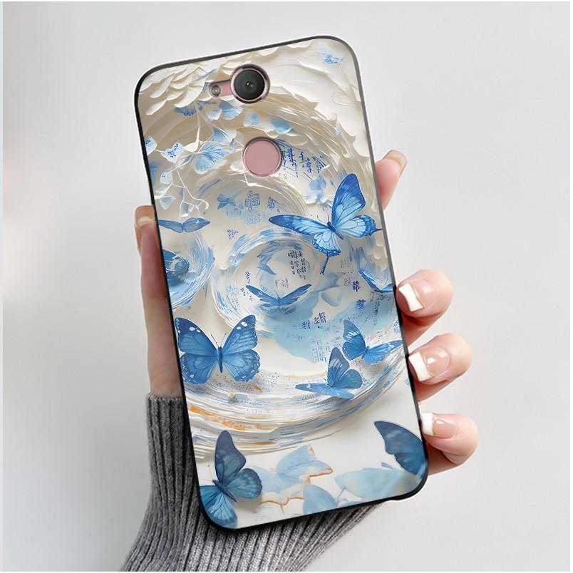 Cute Case For Sony Xperia XA2 / Xperia XA2 Ultra Capa Coque Printing Shell Protective Cover Soft Silicone Cartoon Black Casing