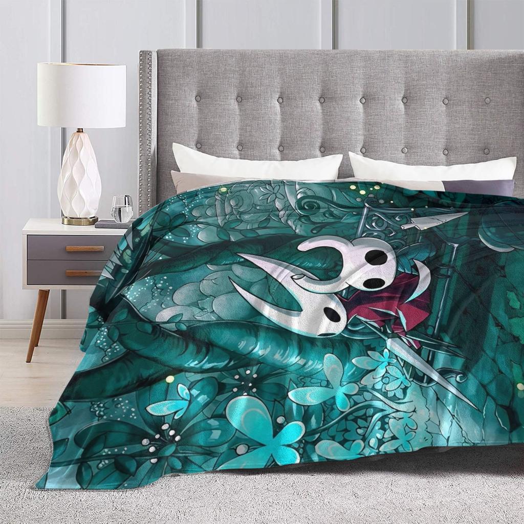 Hollow Knight Silksong Blankets Flannel Autumn/Winter Breathable Super Warm Throw Blanket for Sofa Bedroom Quilt