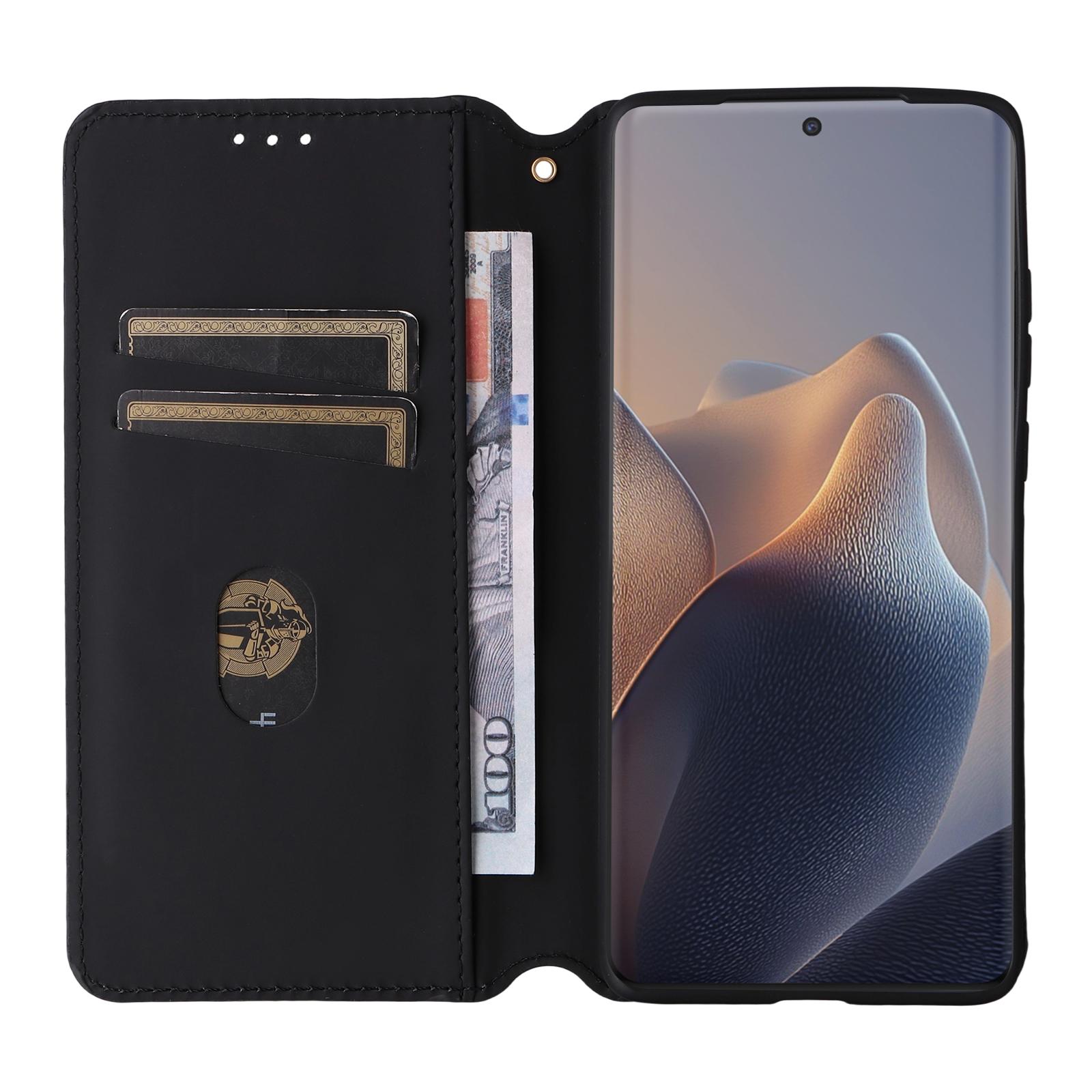 

Leather Case for Motorola Edge 60 5G/60 Fusion 5G Wallet Rhombus Imprinted Phone Cover Red