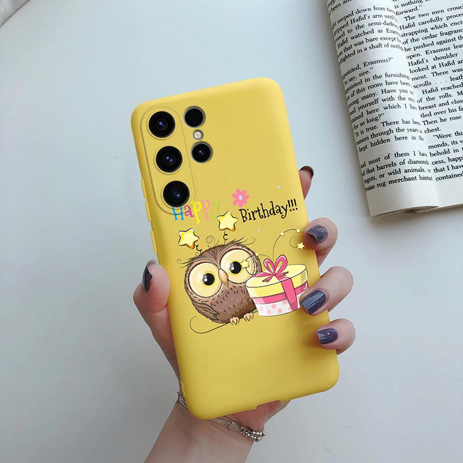 For Samsung Galaxy S24 Ultra Case S24 Plus Sunflower Girl Painted Soft Silicone Phone Case For Samsung S24 Ultra S 24 S24+ Shell