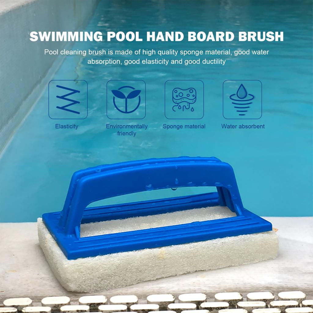 Poolwand-Reinigungsbürste Wasserlinien-Schrubber Reinigungs-Pool Hot Spring Schwimmbad Spa Wanne Zubehör Schwammbürste Pools Reiniger
