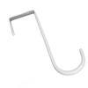 4Pcs Over The Door Hooks Stainless Steel Space Saving Multifunctional Door Hangers for Coat Hat Bag White