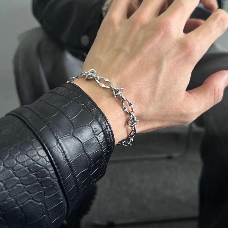 Thorn Titanium Steel Bracelet Men and Women Ins Trendy European Hip Hop Niche Style Fancy Non-Fading Bracelet Men Bracelet