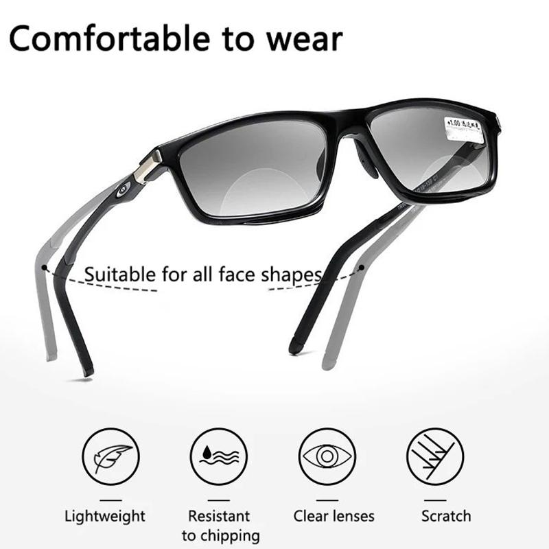 Sport style pochromic TR90 aluminum-magnesium model anti-blue light outdoor sports accessory 813-1