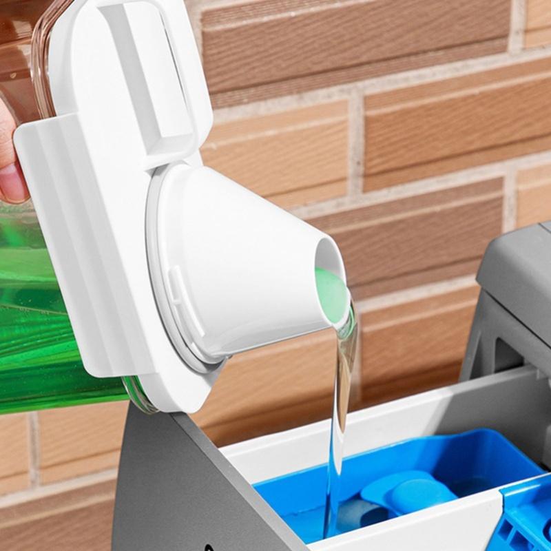 1100ml Laundry Detergent Dispenser Transparent Plastic Fabric Softener Container With Removable Lid For Home Dormitory