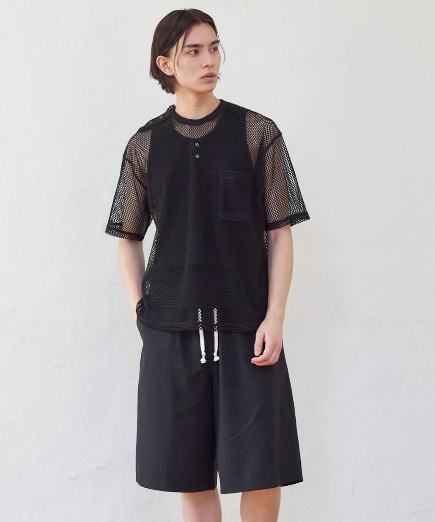 Centair Easy Wide Bermuda Pants_Black