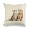 Cute Cat Linen Sofa Cushion Cover - Simple Style, Special Edition 430