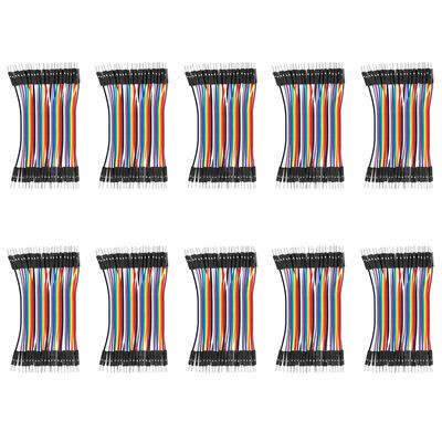 10Pcs Jump Wire MaleMale Plastic Line Cable 2.54mm Electronic Components 10cm