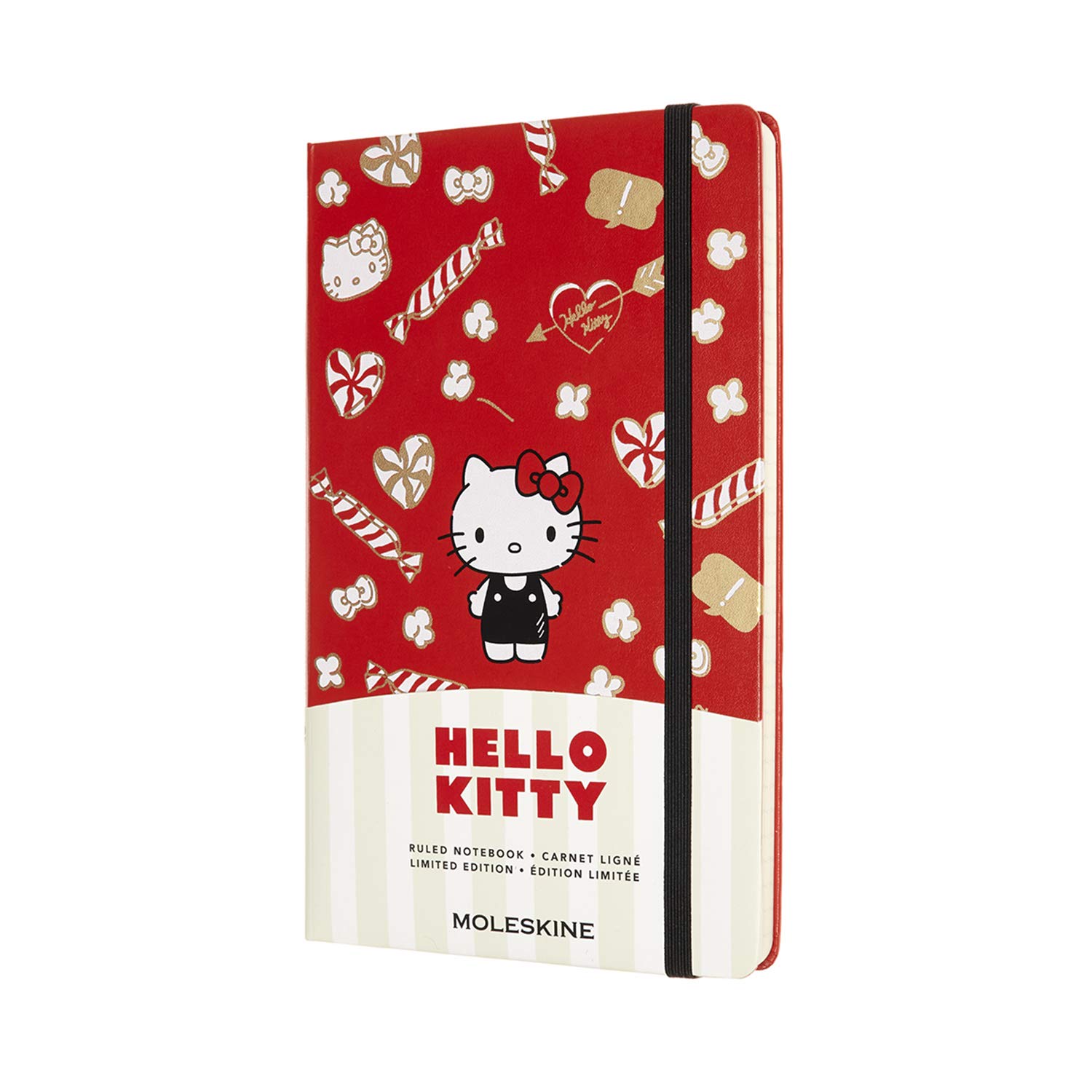 

Moleskine HELLO KITTY Large Size x Horizontally LEHK04QP060 Notebook, Hardcover, (13cm 21cm), Ruled, Red,