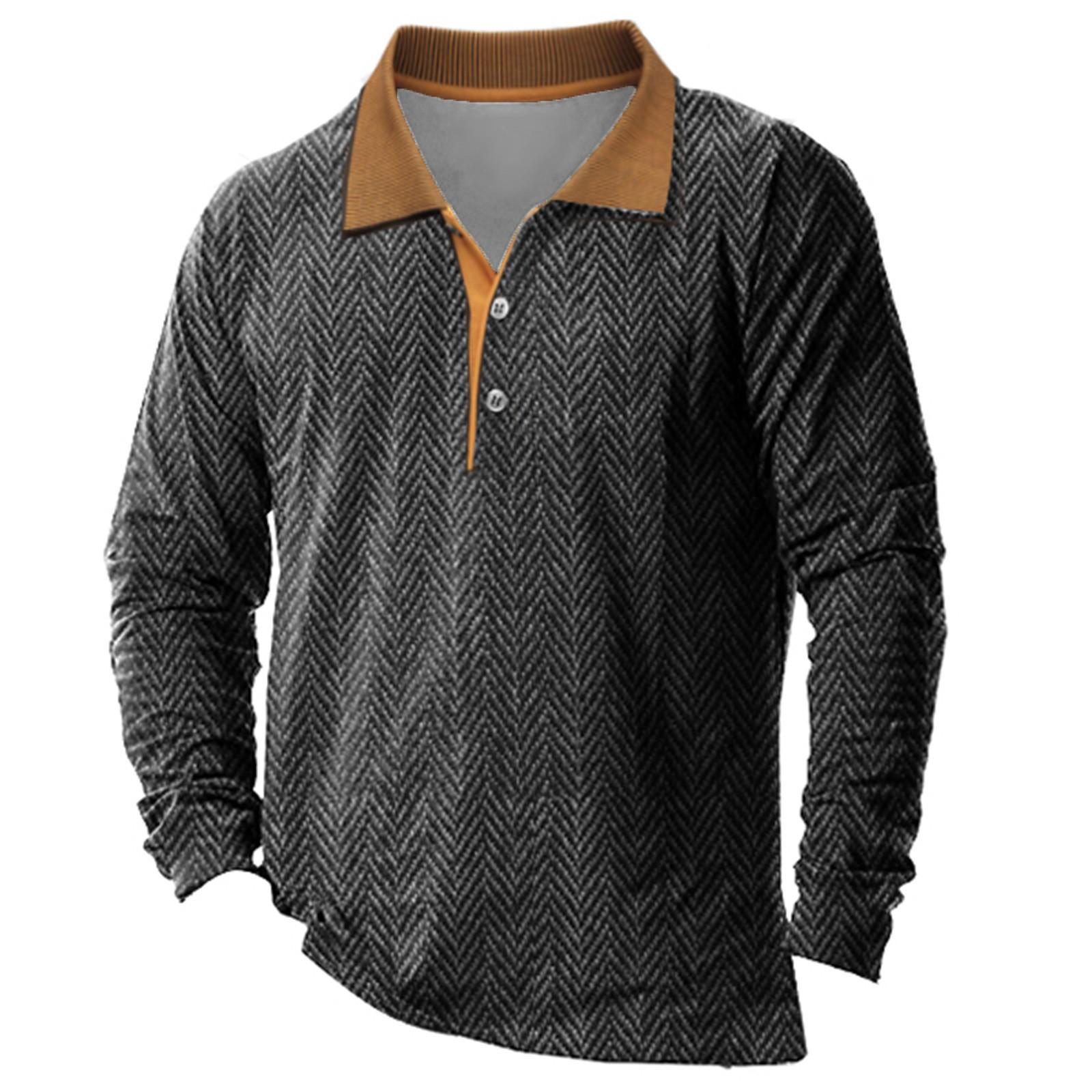 

Мужская толстовка, осенне-зимняя толстовка, однотонная свободная футболка с лацканами и длинными рукавами M чёрный