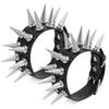 Punk Rivet Bracelet, Black Pu Leather, Gothic Rock Style Wristband, Accessory For Both Men And Women, Party Accessory