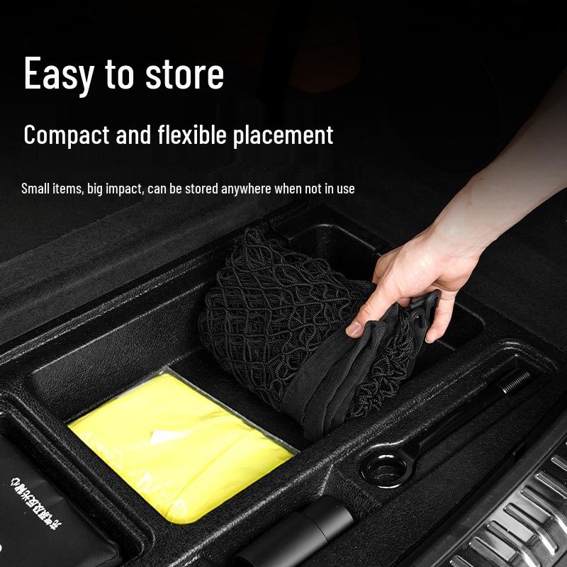 Ideal Car Trunk Storage Mesh Bag with Anti-Slip Elastic Net for L6-L9, I6, I8 Models
