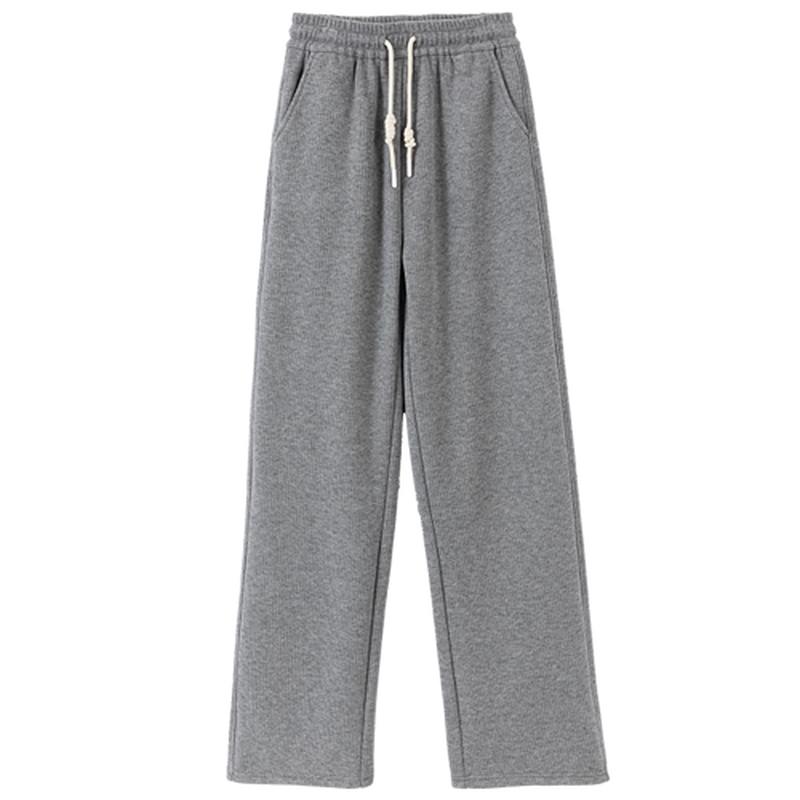 Xiangying Women s High-Waisted Drawstring Wide-Leg Sweatpants M