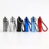 New Mini Premuim Waterproof Portable Pill Case Organizer Keychain Box Container Bottle with Keyring for EarPlug Medicine Holder