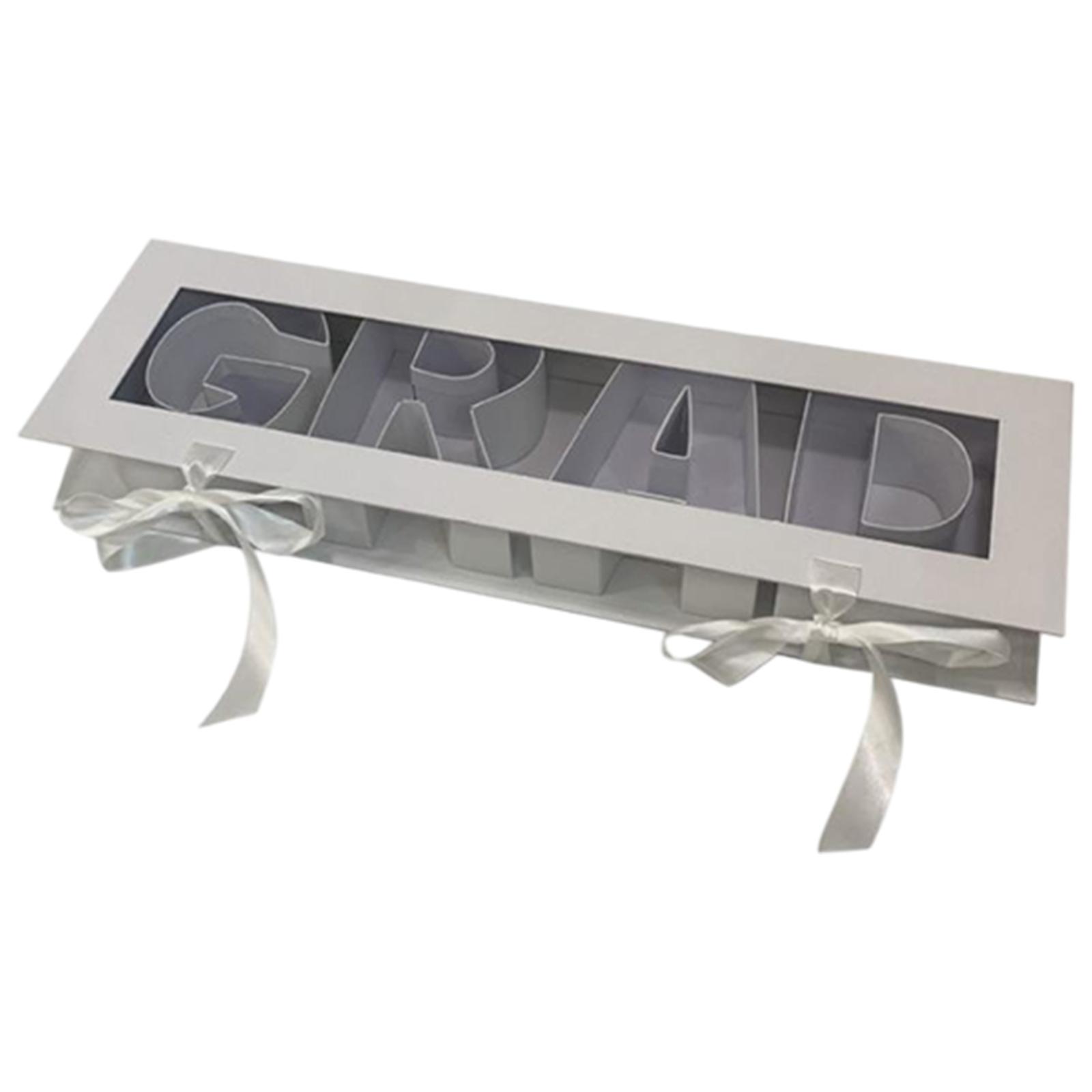 Heartwarming Graduation GRAD Letter Window Rectangular Flower Box One Size