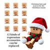 Mann Holzfigur Schüttelnde Weihnachtsdekoration Schreibtisch Armaturenbrett Lustige Skulptur Ornament Für Familienausflüge