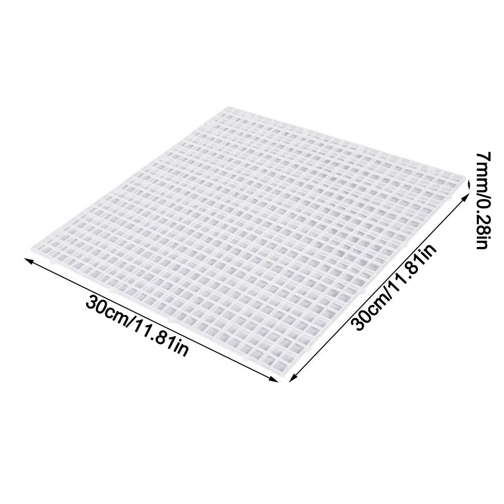 30x15/30x30cm Fish Tank Isolation Plate Detachable Spliceable Hollow Bottom Filter Plate Grid Divider Plate for Aquarium