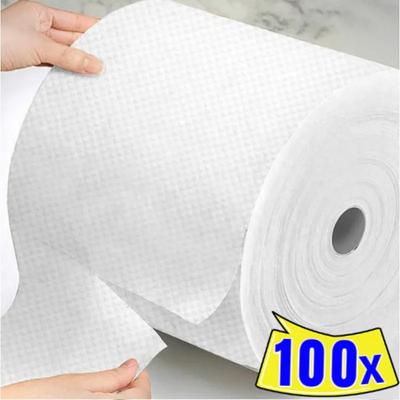 Kitchen Non-woven Disposable Cleaning Cloths Reusable Household Rags Dish Rag Wash Paper Towels Non-stick Oil Dishcloths Wipes