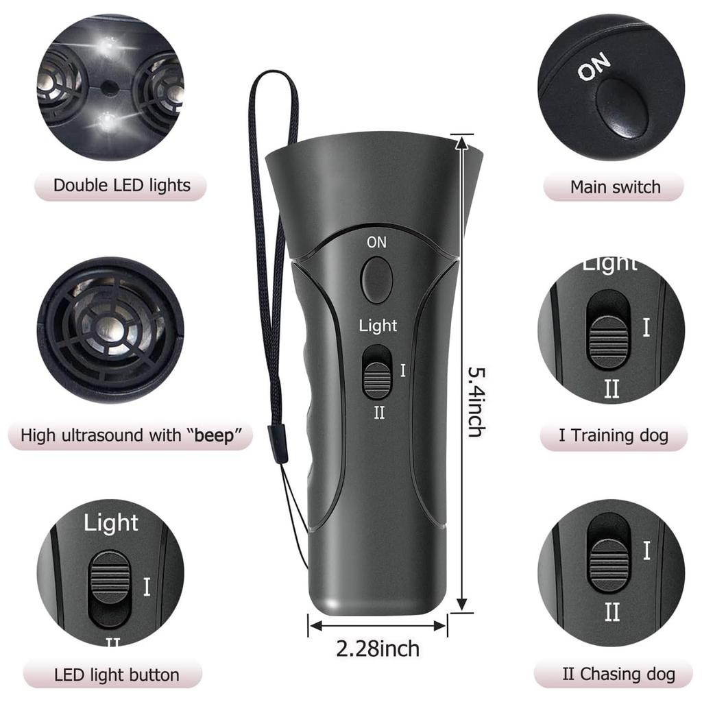 LED Ultrasonics Dog Training Device, Dog Repellents, Lasers Dog Training And Anti-barking Device