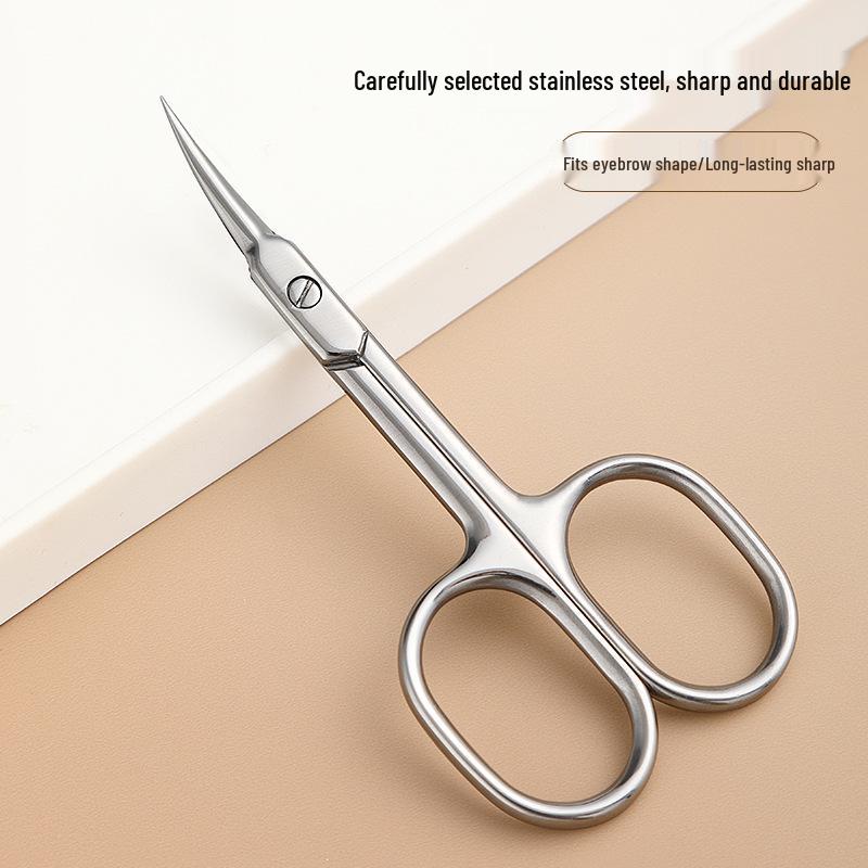 Curved Tip Stainless Steel Cuticle Nippers - Precision Beauty Nail Tools & Remover