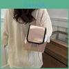 Stylish Minimalist Backpack For Students And Travelers In Black Pink And Silver With Magnetic Closure