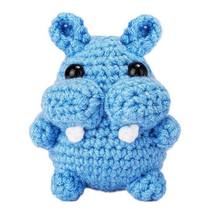 

Набір для в язання гачком тварин своїми руками з пряжею, інструкціями англійською мовою та відеогідом