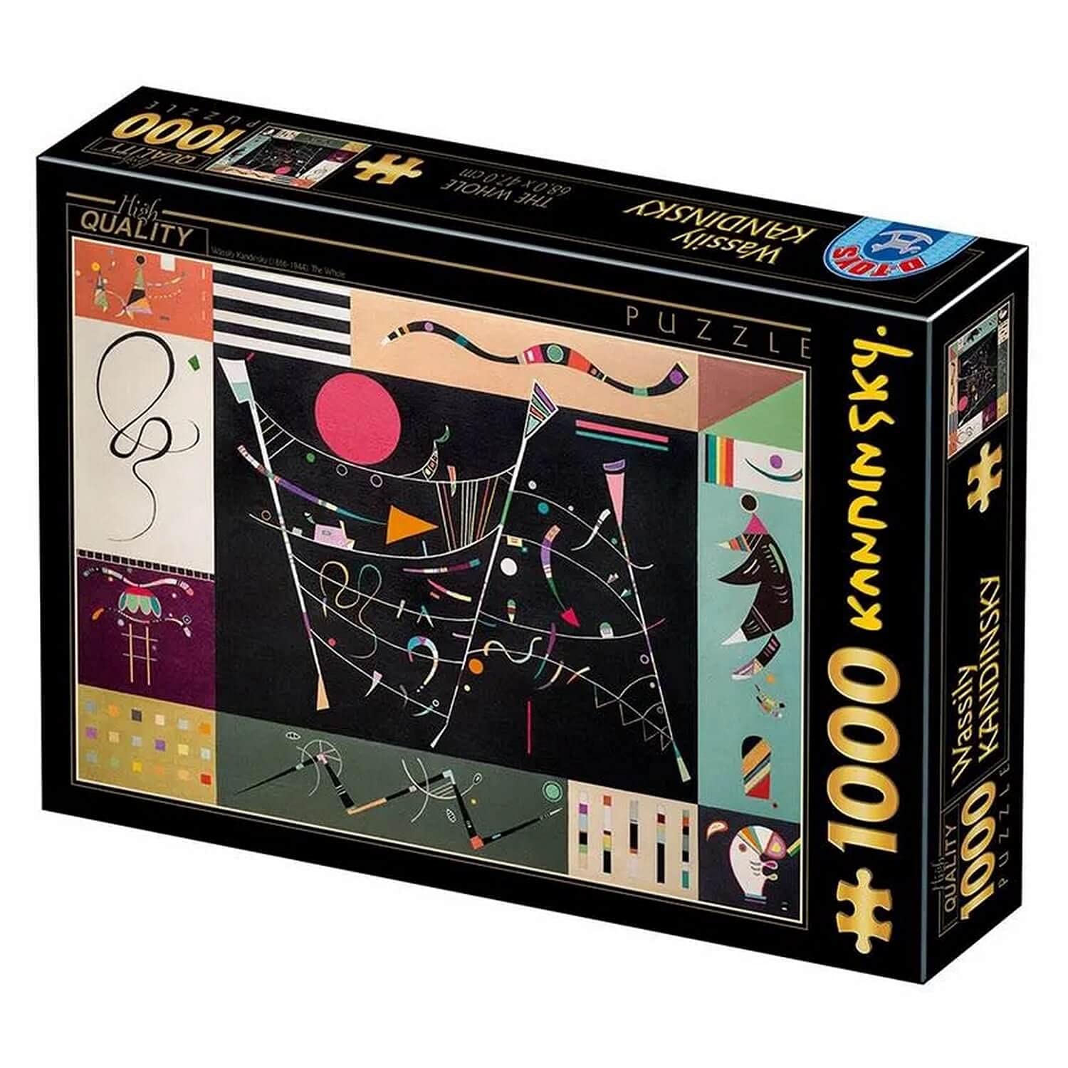 

D-Toys 1000-piece jigsaw puzzle, 72849-KA08, Wassily Kandinsky: The Whole, 47 x 68 cm