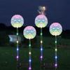 2Pcs Solar Garden Lights Outdoor 16 Colorful LED Solar Garden Lights Decorative for Patio Yard