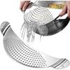 Colander Pan Drainer Pan Colander Stainless Steel Drainer Strainer Pot Filter Pan Stainles - Sjue