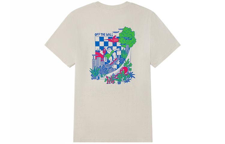 Vans Off THE WALL T Shirt Unisex Oat VN0A7TQQ2N1 L