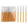 50-Pack Gold Handle Disposable Mascara Brushes - Mini Short Handle Spiral Wands for Lashes & Brows