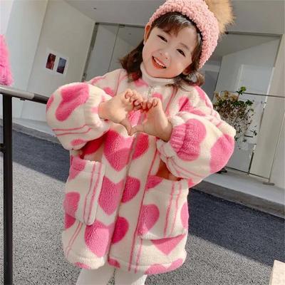 Mädchen Winter Gepolsterte Liebesjacke Langarm Niedlich Warme Jacke